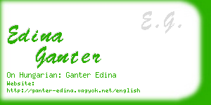 edina ganter business card